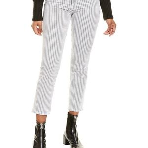Frame Le High Straight Blanc Stripe Leg Denim Jeans Size 26 NWT